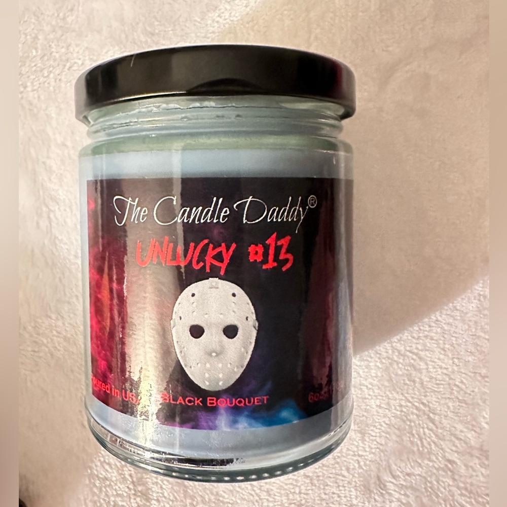 New The Candle Daddy #13 candle. Black bouquet scent